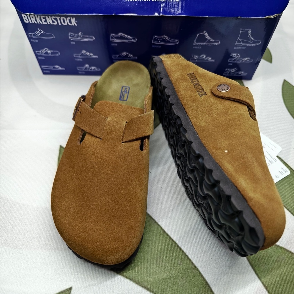 Birkenstock Boston narrow | Cork footbed and suede upper - Picture 2 of 4